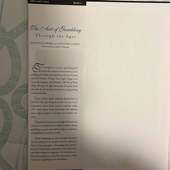 The Art of Gambling Through the Ages By Arthur Flowers and Anthony Curtis Book - Picture 4 of 4